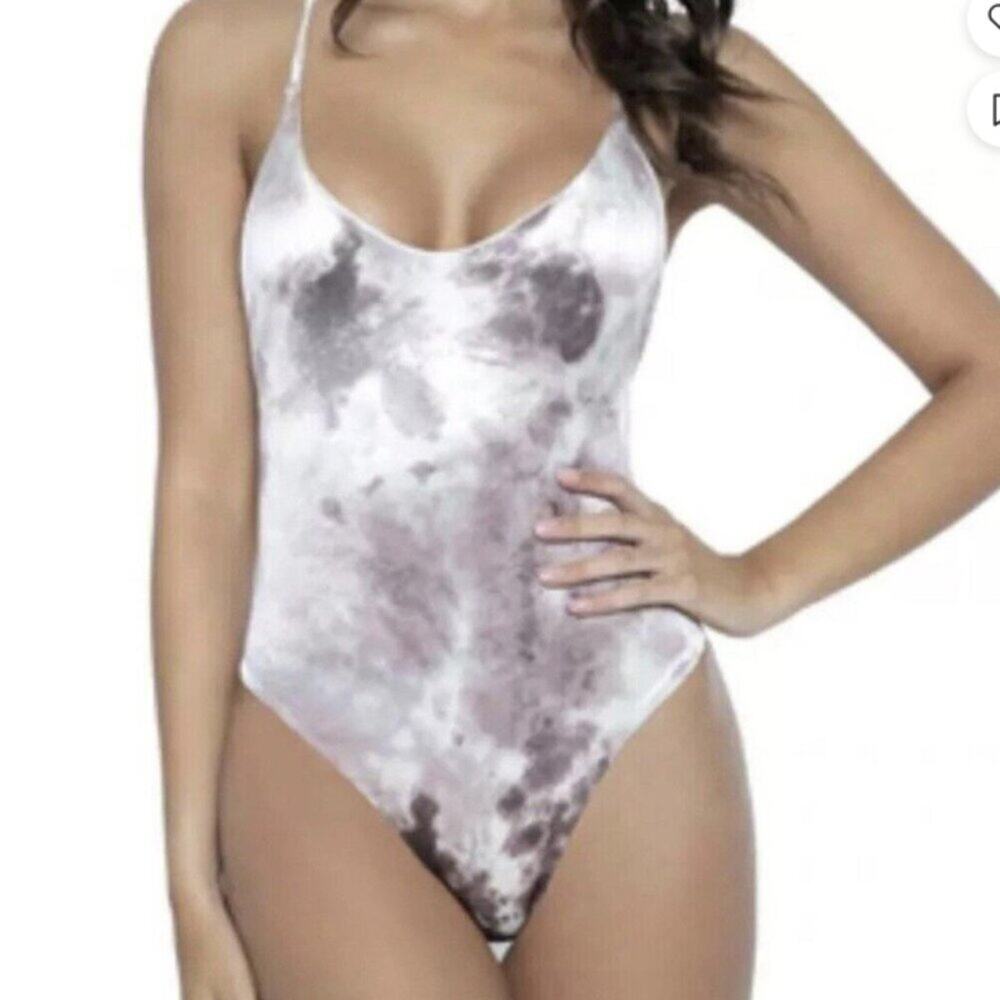 Pilyq PQ Swim Virgo Aphrodite One Piece Swimsuit Velour Small NWT